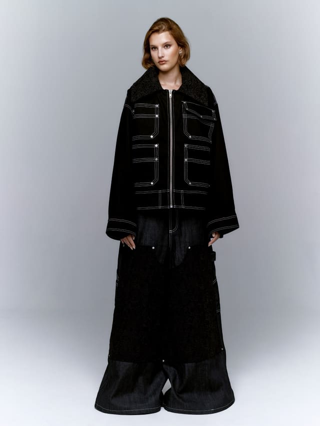 EMBROIDERED COLLAR JACKET — Founding Edition. View 1