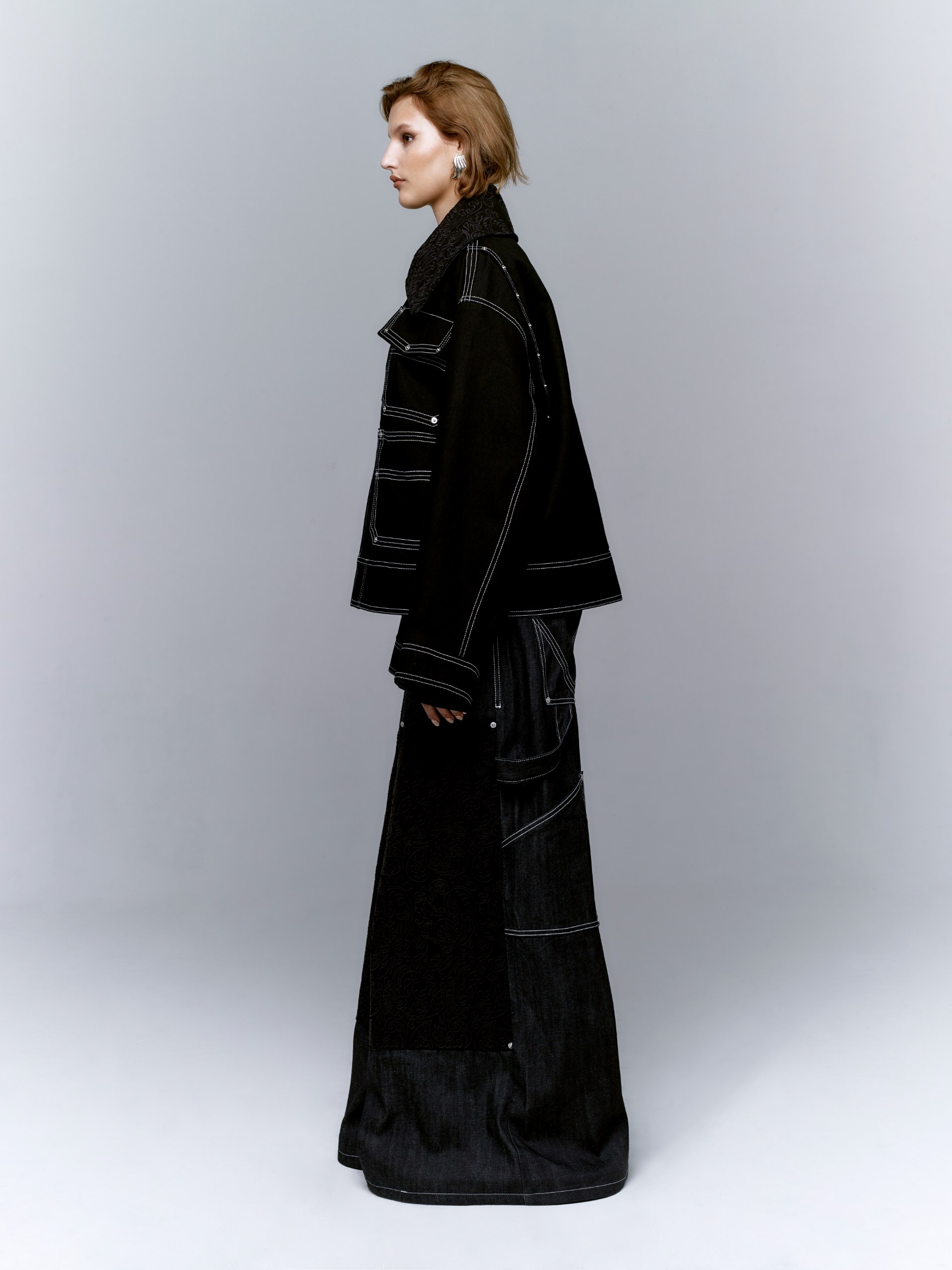 EMBROIDERED COLLAR JACKET — Founding Edition. View 2